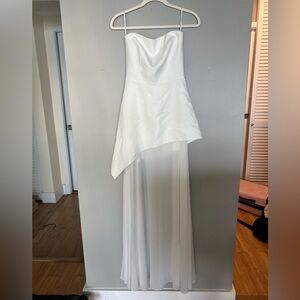 Monaco White Dress with Scarf